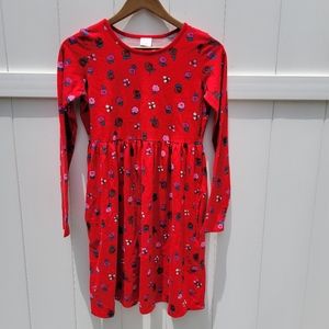 Red floral dress 14-16